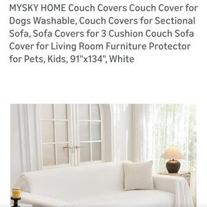 White Couch Cover/ Pet Protector
